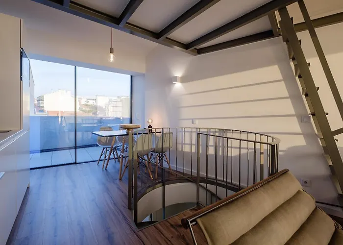 公寓 Boutique Rentals- Attico Luxury Design-ocean Views 波尔图