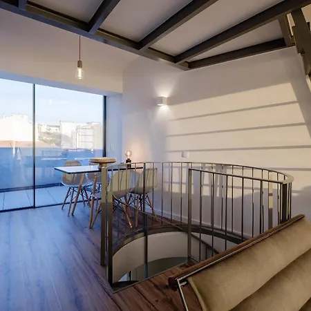 公寓 Boutique Rentals- Attico Luxury Design-ocean Views 波尔图
